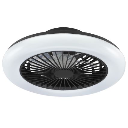 Brilliant - LED-dæmpbar loftlampe med ventilator MONTERO LED/20W/230V 2700-6500K Ø 42 cm sort + fjernbetjening