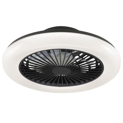 Brilliant - LED-dæmpbar loftlampe med ventilator MONTERO LED/20W/230V 2700-6500K Ø 42 cm sort + fjernbetjening