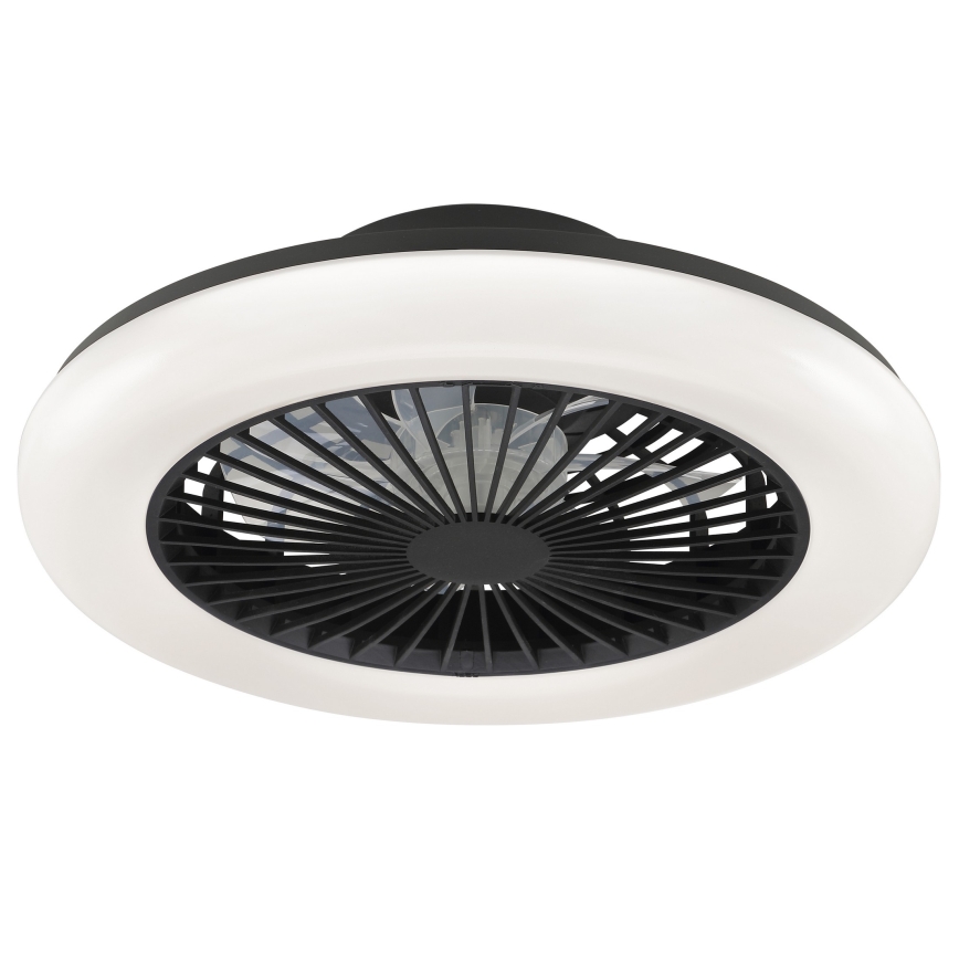 Brilliant - LED-dæmpbar loftlampe med ventilator MONTERO LED/20W/230V 2700-6500K Ø 42 cm sort + fjernbetjening