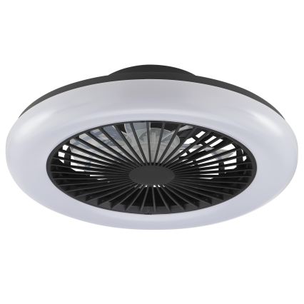 Brilliant - LED-dæmpbar loftlampe med ventilator MONTERO LED/20W/230V 2700-6500K Ø 42 cm sort + fjernbetjening