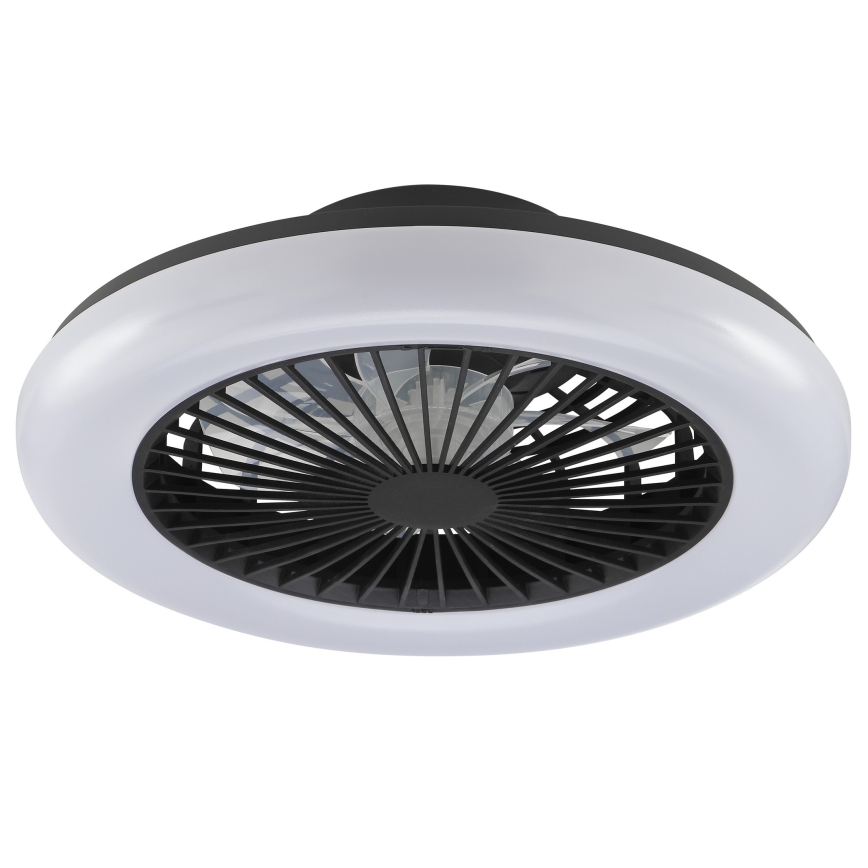 Brilliant - LED-dæmpbar loftlampe med ventilator MONTERO LED/20W/230V 2700-6500K Ø 42 cm sort + fjernbetjening