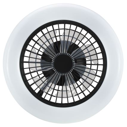 Brilliant - LED-dæmpbar loftlampe med ventilator MONTERO LED/20W/230V 2700-6500K Ø 42 cm sort + fjernbetjening