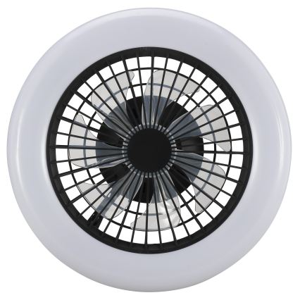 Brilliant - LED-dæmpbar loftlampe med ventilator MONTERO LED/20W/230V 2700-6500K Ø 42 cm sort + fjernbetjening