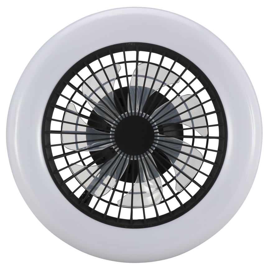 Brilliant - LED-dæmpbar loftlampe med ventilator MONTERO LED/20W/230V 2700-6500K Ø 42 cm sort + fjernbetjening