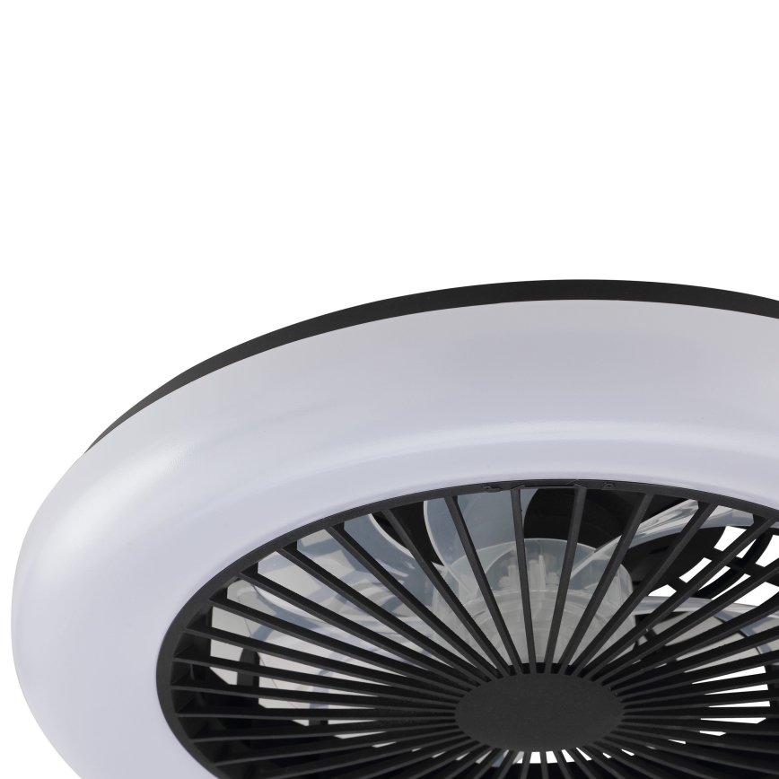Brilliant - LED-dæmpbar loftlampe med ventilator MONTERO LED/20W/230V 2700-6500K Ø 42 cm sort + fjernbetjening