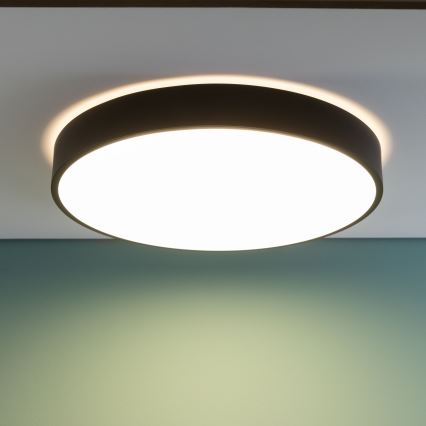 Brilliant - LED dæmpbar loftlampe SLIMLINE LED/60W/230V 3000-6500K Ø 49 cm sort + fjernbetjening