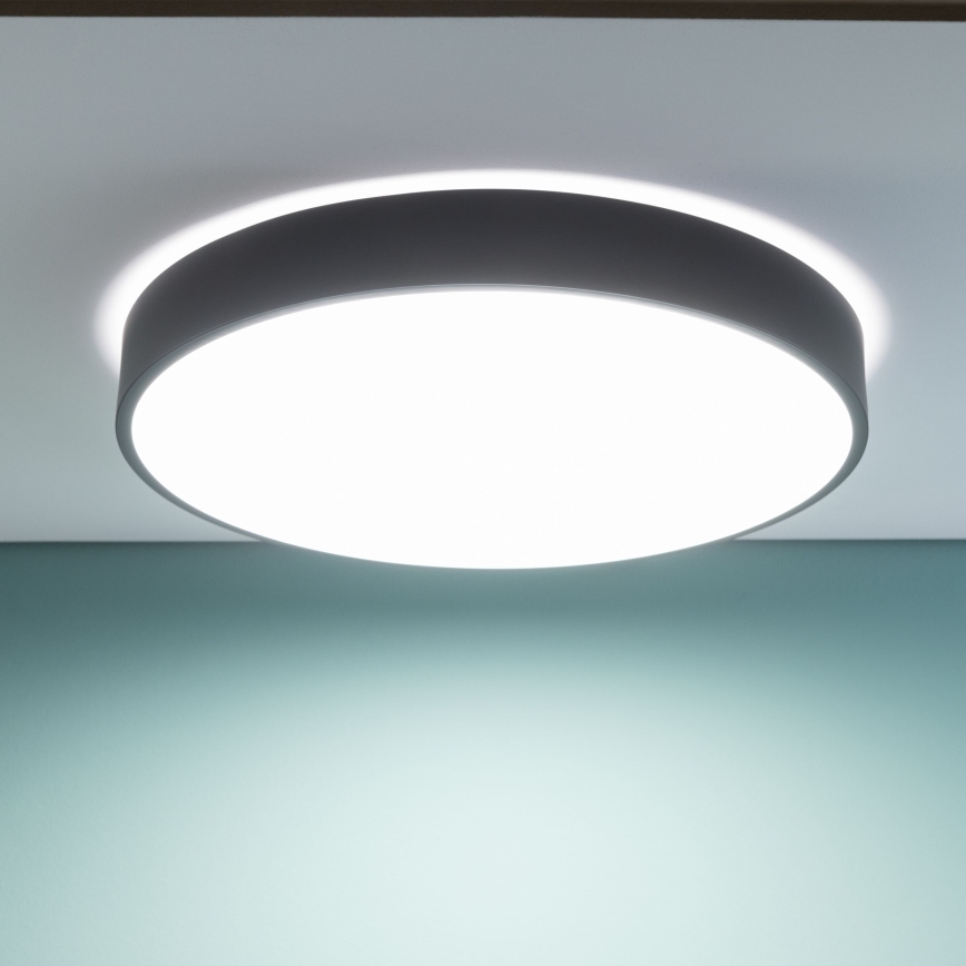 Brilliant - LED dæmpbar loftlampe SLIMLINE LED/60W/230V 3000-6500K Ø 49 cm sort + fjernbetjening