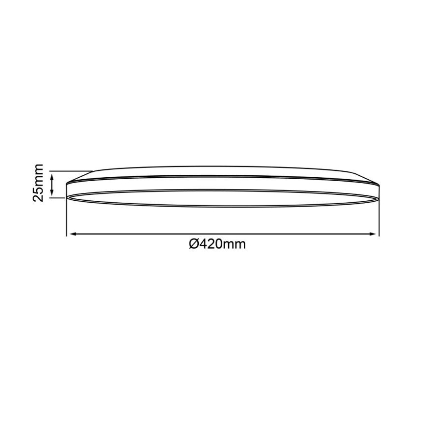 Brilliant - Dæmpbar LED-loftlampe SORELL LED/24W/230V 3000–6500 K Ø 42 cm sort + fjernbetjening