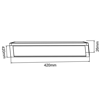 Brilliant - LED Dæmpbar loftlampe SORELL LED/24/230V 3000-6500K 42x42 cm hvid + fjernbetjening