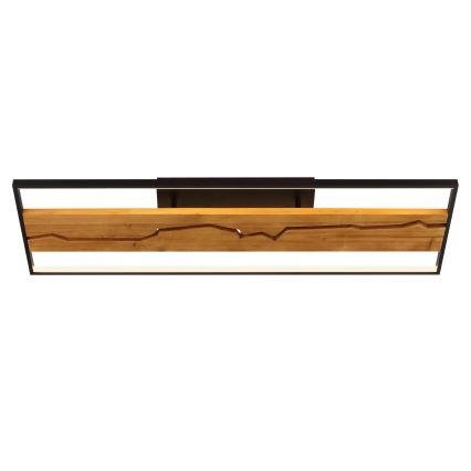 Brilliant - Dæmpbar LED-loftlampe THUNDER LED/42W/230V i fyrretræ