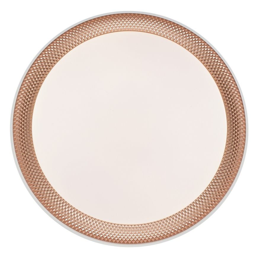 Brilliant - LED-dæmpbar loftlampe WALDO LED/24W/230V 3000-6500K Ø 38,5 cm hvid/rosaguld + fjernbetjening
