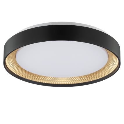 Brilliant - LED dæmpbar loftlampe WALDO LED/24W/230V 3000-6500K pr. 38,5 cm sort/guld + fjernbetjening