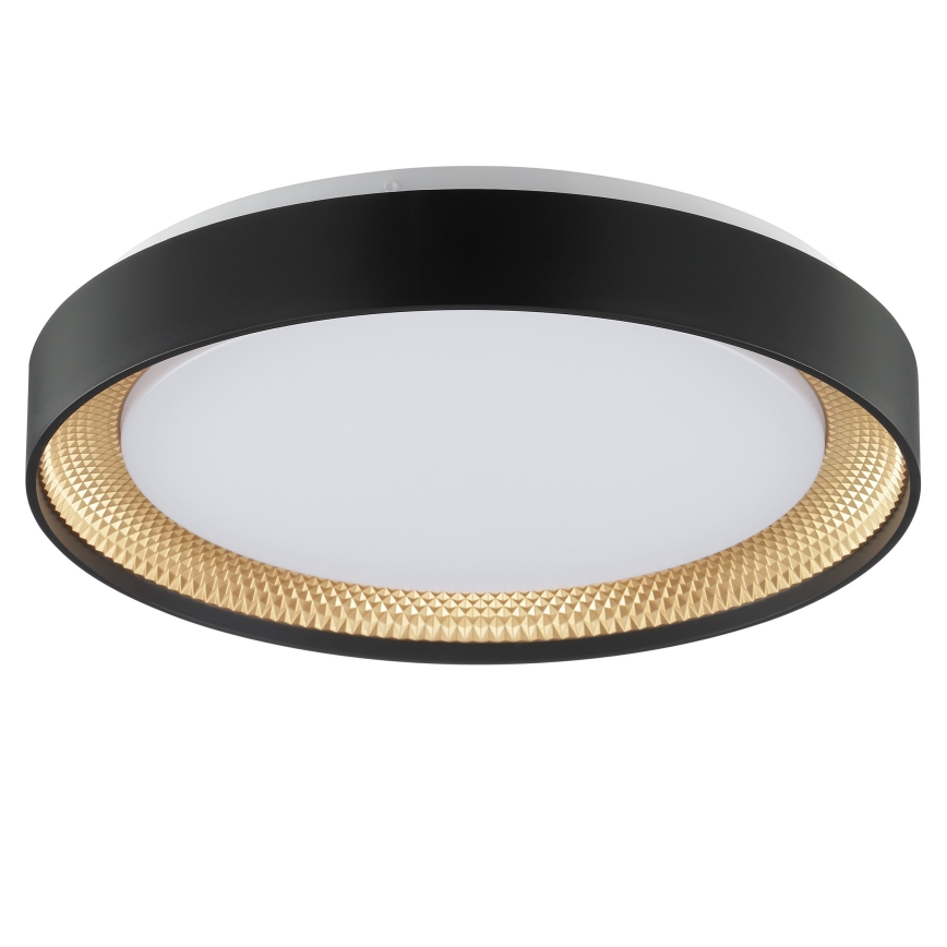 Brilliant - LED dæmpbar loftlampe WALDO LED/24W/230V 3000-6500K pr. 38,5 cm sort/guld + fjernbetjening