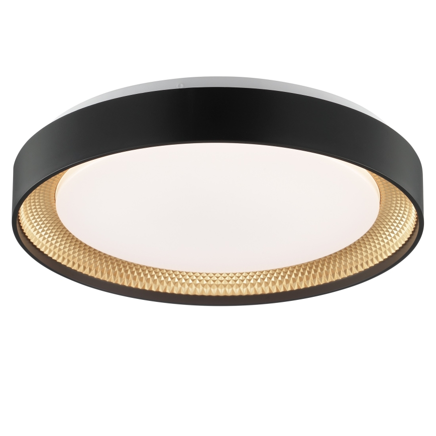Brilliant - LED dæmpbar loftlampe WALDO LED/24W/230V 3000-6500K pr. 38,5 cm sort/guld + fjernbetjening