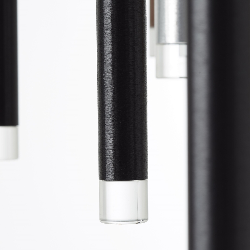Brilliant - Dæmpbar LED-pendel på wire CEMBALO LED/70W/230V mat krom/sort/brun