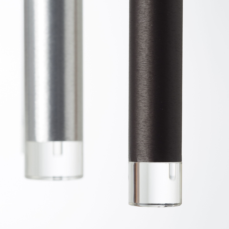 Brilliant - Dæmpbar LED-pendel på wire CEMBALO LED/70W/230V mat krom/sort/brun