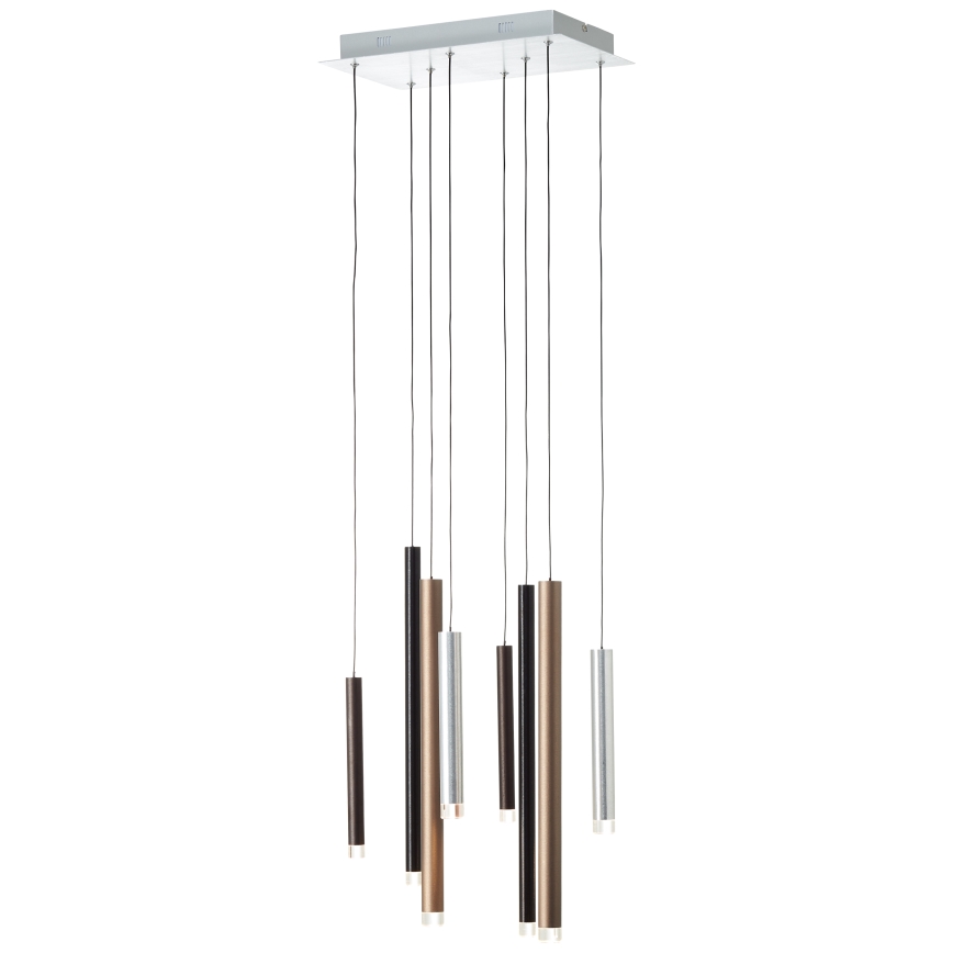 Brilliant - LED dæmpbar pendel på kabel CEMBALO LED/32W/230V mat krom/sort/brun