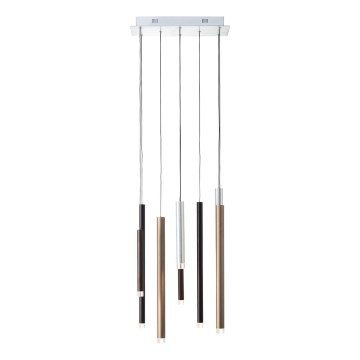 Brilliant - LED dæmpbar pendel på kabel CEMBALO LED/32W/230V mat krom/sort/brun