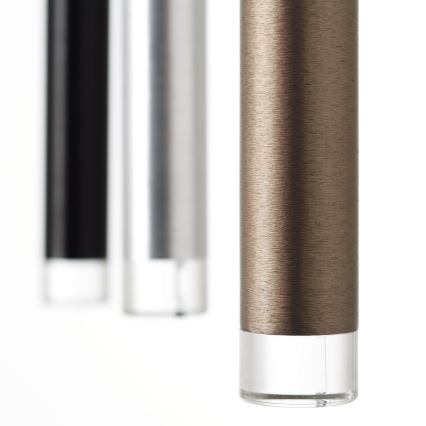 Brilliant - LED dæmpbar pendel på wire CEMBALO LED/60W/230V mat krom/sort/brun