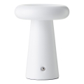 Brilliant - LED Dæmpbar Touch Udendørs Bordlampe MUFFIN LED/3W/5V USB 2600 mAh IP44 hvid