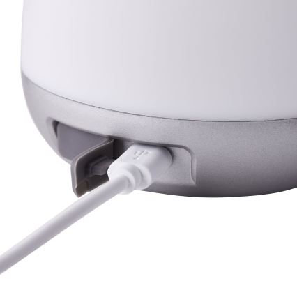 Brilliant - LED Dæmpbar udendørs bordlampe GEMMA LED/1,9W/5V 1800 mAh IP44 hvid