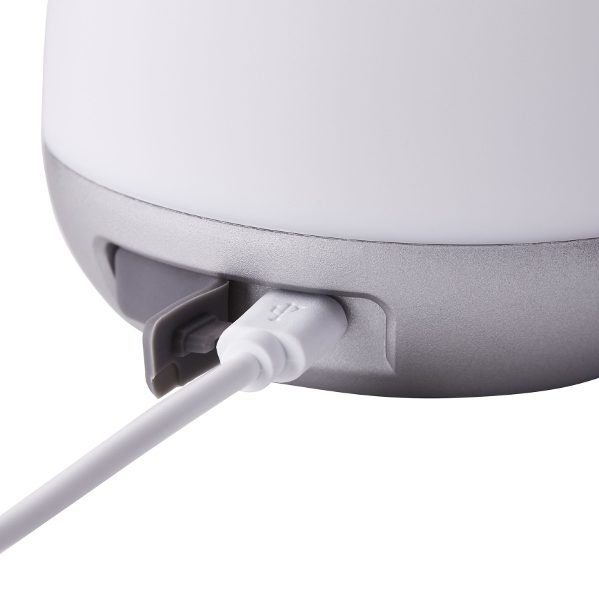 Brilliant - LED Dæmpbar udendørs bordlampe GEMMA LED/1,9W/5V 1800 mAh IP44 hvid