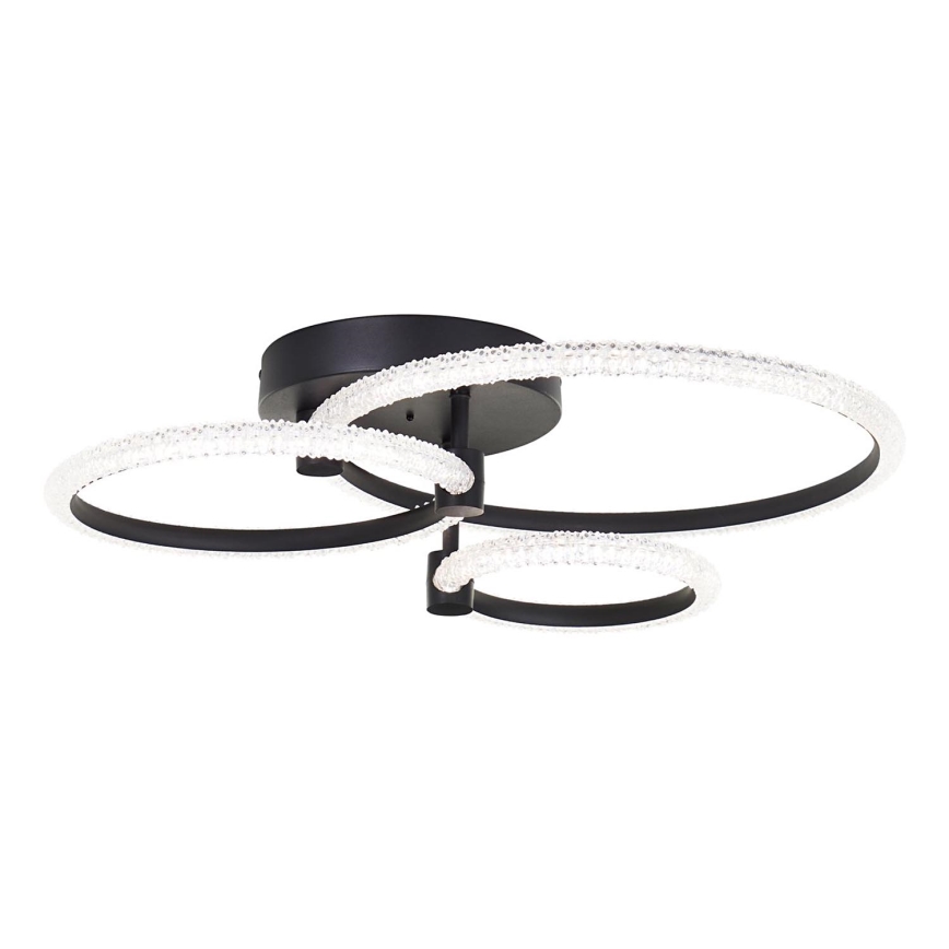 Brilliant - LED Dæmpbart loftlys AYDIN LED/34W/230V 3000-6500K sort + fjernbetjening