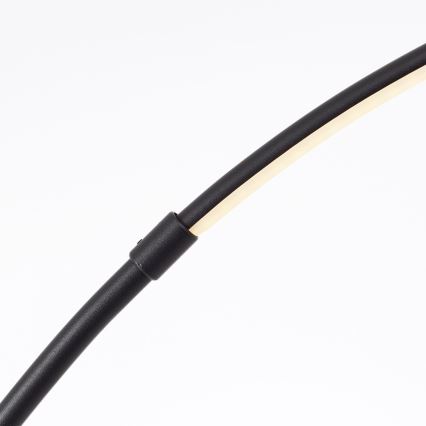 Brilliant - LED gulvlampe dæmpbar m. touch-funktion BOW LED/14W/230V 3000/4000/6500K sort