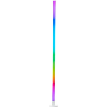 Brilliant - LED gulvlampe m. RGBW-farver dæmpbar NEELE LED/6,5W/230V hvid + fjernbetjening