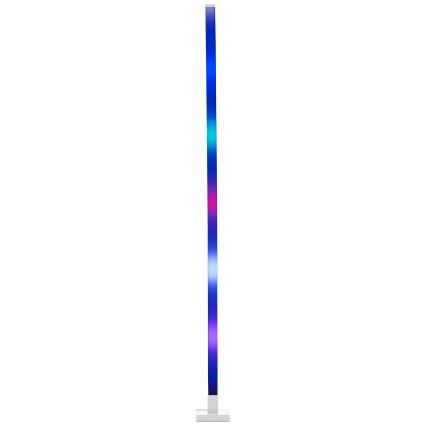 Brilliant - LED gulvlampe m. RGBW-farver dæmpbar NEELE LED/6,5W/230V hvid + fjernbetjening