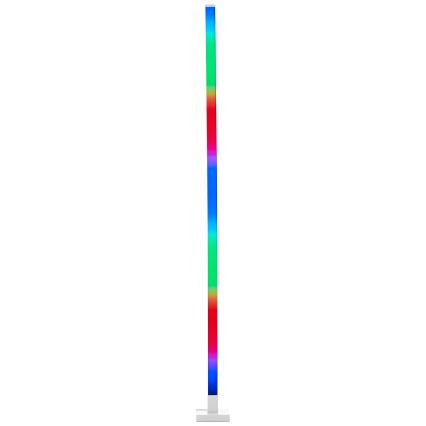 Brilliant - LED gulvlampe m. RGBW-farver dæmpbar NEELE LED/6,5W/230V hvid + fjernbetjening