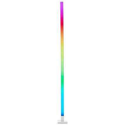 Brilliant - LED gulvlampe m. RGBW-farver dæmpbar NEELE LED/6,5W/230V hvid + fjernbetjening