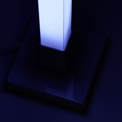 Brilliant - LED gulvlampe m. RGBW-farver dæmpbar NEELE LED/6,5W/230V hvid + fjernbetjening