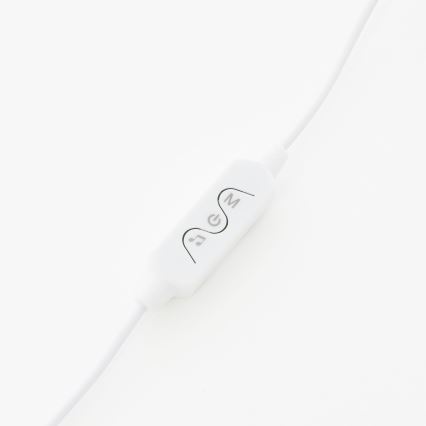 Brilliant - LED gulvlampe m. RGBW-farver dæmpbar NEELE LED/6,5W/230V hvid + fjernbetjening