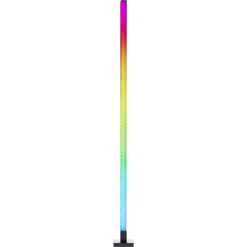 Brilliant - LED gulvlampe m. RGBW-farver dæmpbar NEELE LED/6,5W/230V sort + fjernbetjening