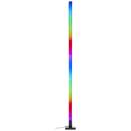 Brilliant - LED gulvlampe m. RGBW-farver dæmpbar NEELE LED/6,5W/230V sort + fjernbetjening