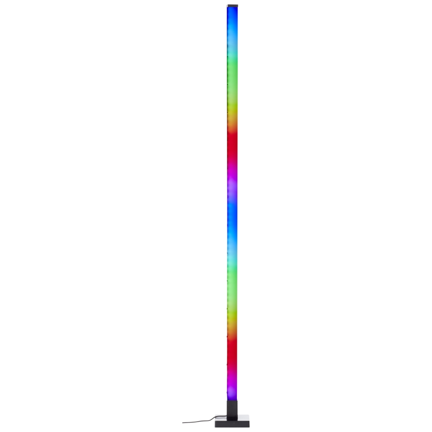 Brilliant - LED gulvlampe m. RGBW-farver dæmpbar NEELE LED/6,5W/230V sort + fjernbetjening