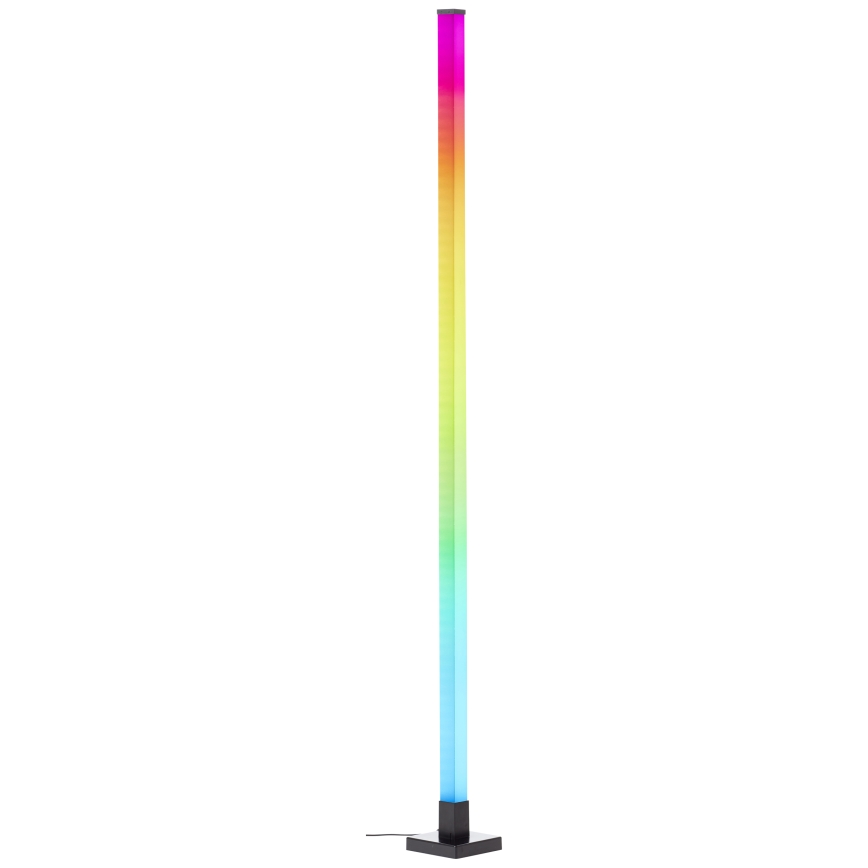 Brilliant - LED gulvlampe m. RGBW-farver dæmpbar NEELE LED/6,5W/230V sort + fjernbetjening
