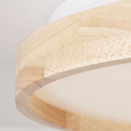 Brilliant - LED loftlampe ALSON LED/26W/230V 3000/4500K diameter 39,5 cm gummitræ - FSC certificeret