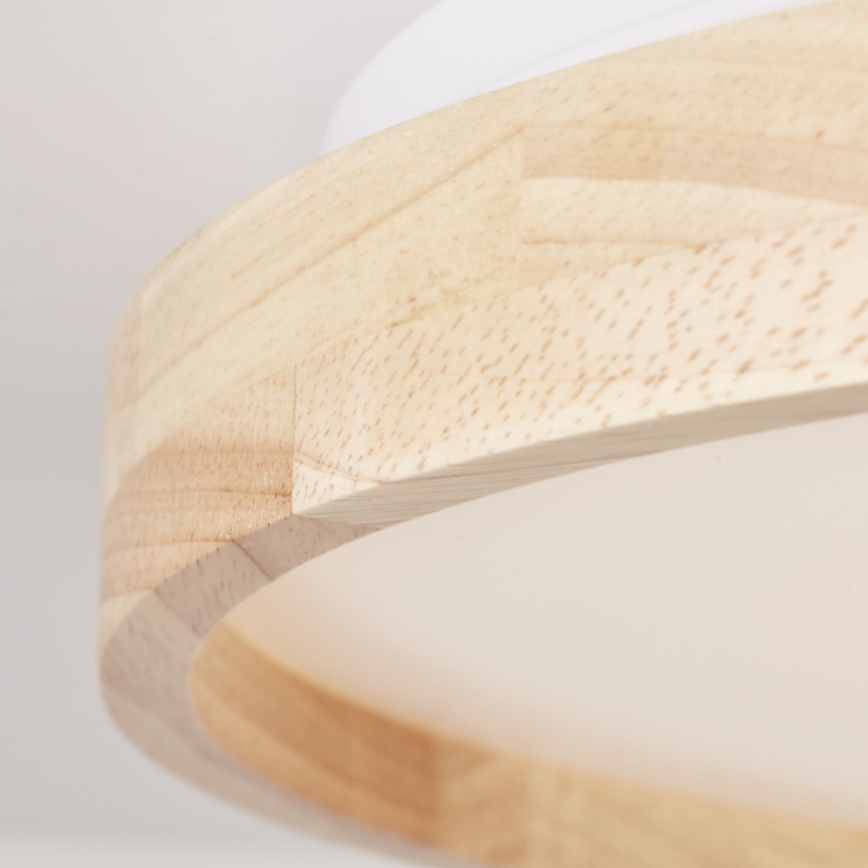 Brilliant - LED loftlampe ALSON LED/26W/230V 3000/4500K diameter 39,5 cm gummitræ - FSC certificeret