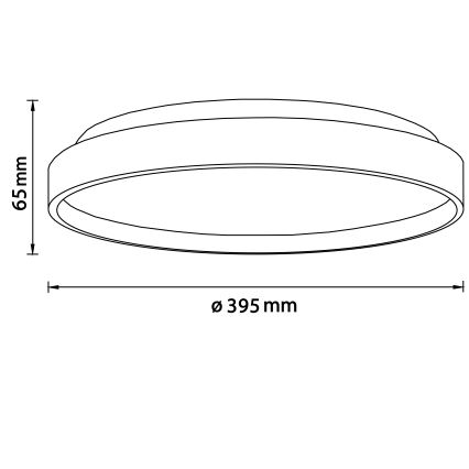 Brilliant - LED loftlampe ALSON LED/26W/230V 3000/4500K diameter 39,5 cm gummitræ - FSC certificeret