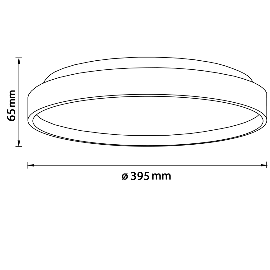 Brilliant - LED loftlampe ALSON LED/26W/230V 3000/4500K diameter 39,5 cm gummitræ - FSC certificeret