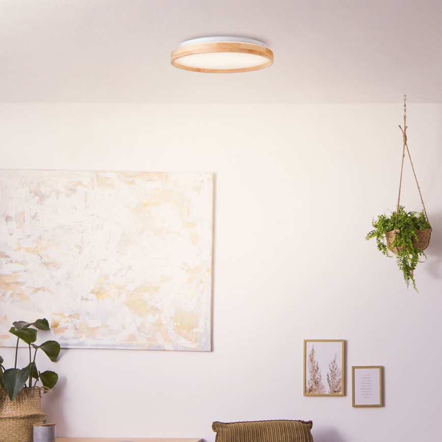 Brilliant - LED loftlampe ALSON LED/26W/230V 3000/4500K diameter 39,5 cm gummitræ