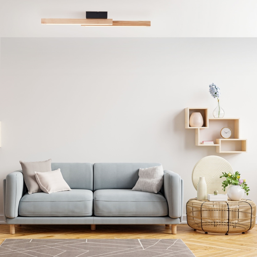 Brilliant - LED loftlampe ARION LED/14W/230V fyrretræ - FSC certificeret