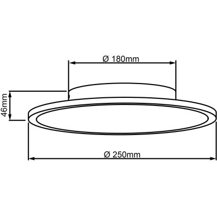 Brilliant - LED loftlampe BUFFI LED/13W/230V diameter 25 cm 2700K