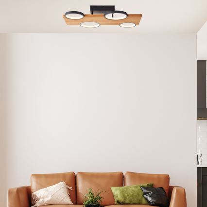 Brilliant - LED loftlampe CHEESY LED/28W/230V fyrretræ - FSC certificeret