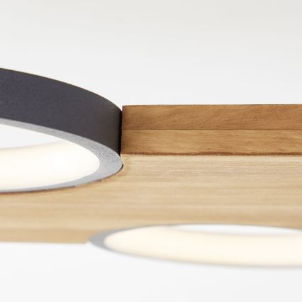 Brilliant - LED loftlampe CHEESY LED/28W/230V fyrretræ - FSC certificeret
