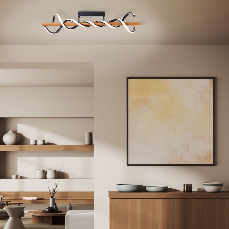 Brilliant - LED loftlampe dæmpbar AMALIA LED/38W/230V fyrretræ