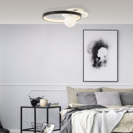 Brilliant - LED loftlampe dæmpbar ATLANTA LED/24W/230V sort/hvid