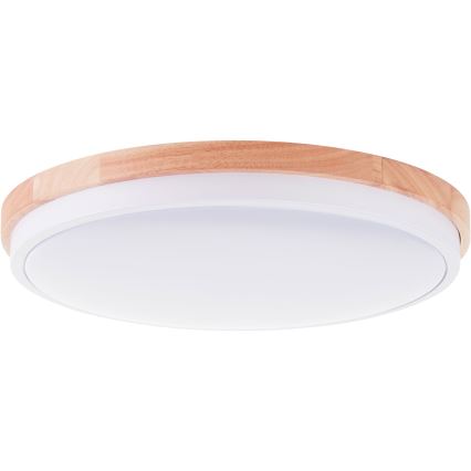 Brilliant - LED loftlampe dæmpbar BAARLO LED/24W/230V diameter 35 cm hvid/gummitræ
